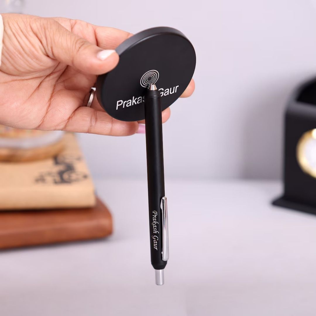 1779694457_Premium Magnetic Desk Pen with Personalized Stand 2